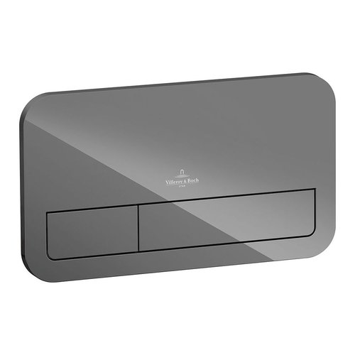 Смывная клавиша Villeroy & Boch ViConnect 922400RA стекло (серый глянцевый)