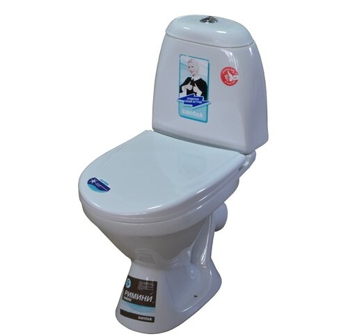 Унитаз напольный Santek Римини 1WH302130 с сиденьем