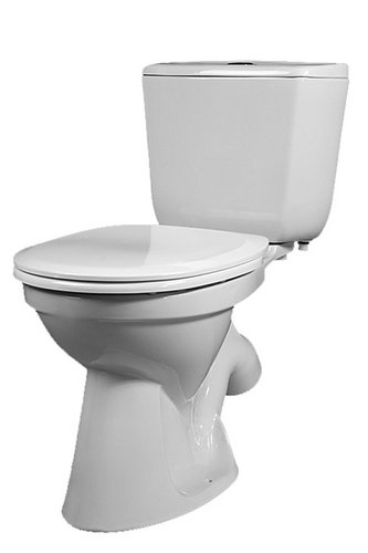 Унитаз напольный Santek Бриз 1WH302138 с сиденьем (двойной смыв) косой выпуск