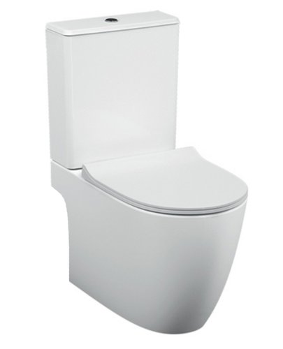 Унитаз напольный Vitra Sento Rim-Ex 9830B003-7204 (безободковый) Open-Back с микролифтом