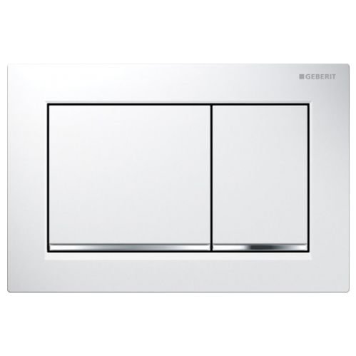 Смывная клавиша Geberit Omega 30 115.080.KJ.1 (белый/хром глянцевый)