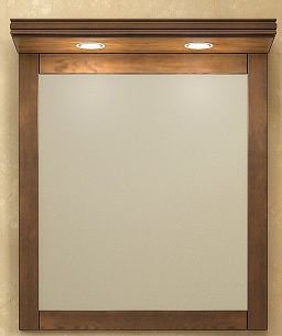 Зеркало Opadiris Мираж 65 светлый орех (с подсветкой)
