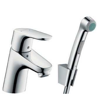 Смеситель для раковины Hansgrohe Focus E2 (31926000) с гигиеническим душем