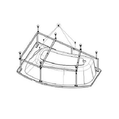 Монтажный комплект для ванны Santek Шри-Ланка 150х100 (1WH302396)