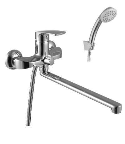 Смеситель для ванны Lemark Shape LM1751C с плоским изливом 300 мм