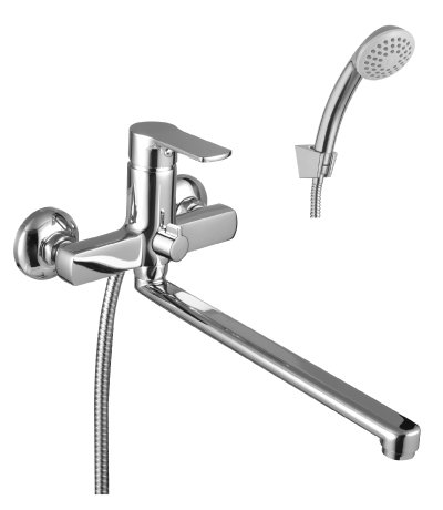 Смеситель для ванны Lemark Grace LM1151C с плоским изливом 300 мм