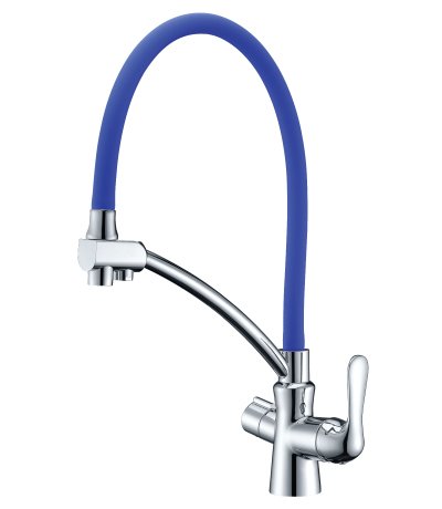 Смеситель для кухни Lemark Comfort LM3070C-Blue с подключением к фильтру с питьевой водой