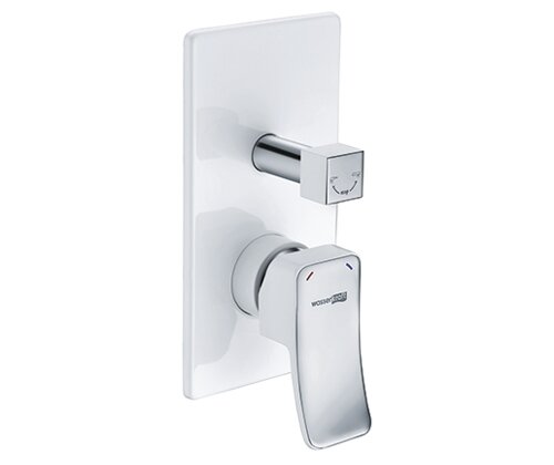 Смеситель для ванны и душа WasserKRAFT Aller 10641 WHITE