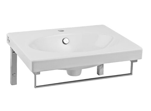 Раковина Sanita Lux Next (NXT60SLWB01KR) (60 см) с кронштейнами и полотенцедержателем