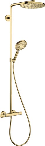 Душевая система Hansgrohe Raindance Select S Showerpipe 240 1 jet (27633990) полированное золото