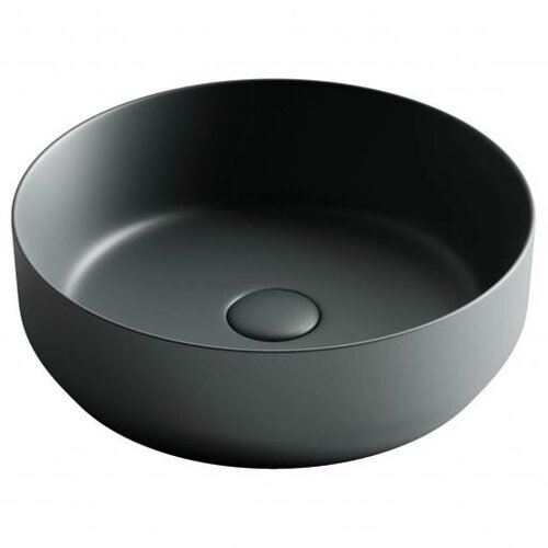 Раковина накладная Ceramicanova Element (CN6022MDH) 39 см, темный антрацит матовый