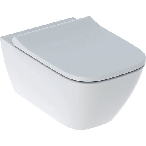 Унитаз подвесной Geberit Smyle Square Rimfree (500.683.00.2) безободковый микролифт