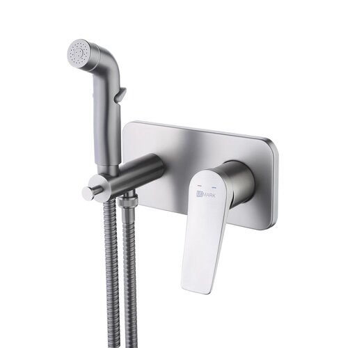 Смеситель с гигиеническим душем Lemark Bronx (LM3720GM) графит