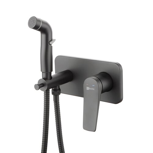 Смеситель с гигиеническим душем Lemark Bronx (LM3720BL) чёрный