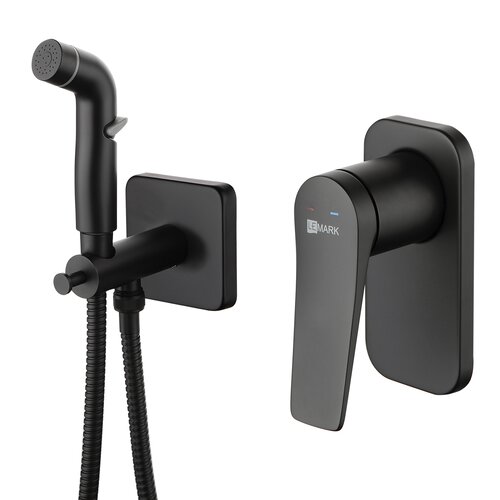 Смеситель с гигиеническим душем Lemark Bronx (LM3719BL) чёрный