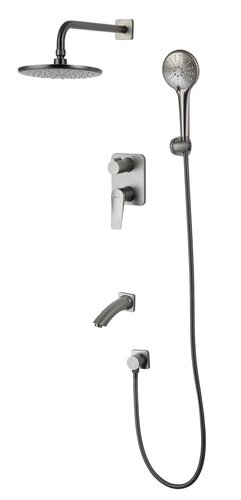 Душевая система Lemark Bronx (LM3722GM) хром