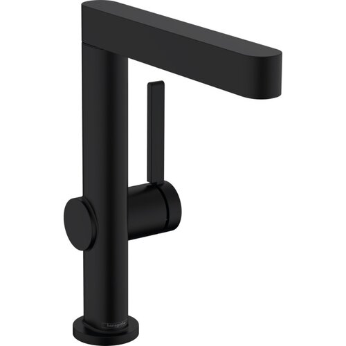 Смеситель для раковины Hansgrohe Finoris (76060670) с донным клапаном, черный матовый