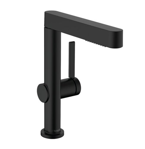 Смеситель для раковины Hansgrohe Finoris 230 2jet Push-Open (76063670) черный матовый
