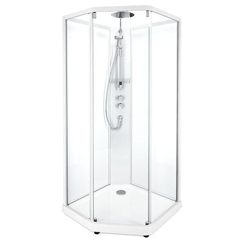 Душевая кабина IFO/IDO Showerama 10-5 Comfort (1000х1000 мм) профиль белый, стекло прозрачное 131.404.207.313