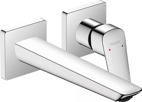 Смеситель для раковины Hansgrohe Logis Fine 71256000S со скрытой частью (71256000+13622180) настенный