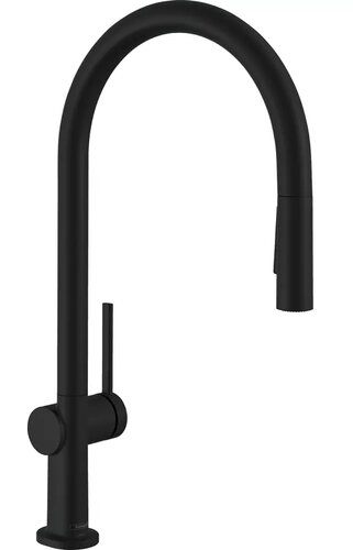 Смеситель для кухни Hansgrohe Talis M54 (72800670) (с вытяжным изливом) чёрный матовый