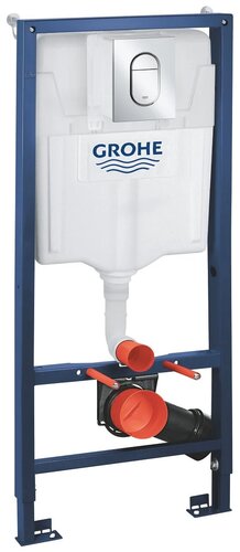 Инсталляция для подвесного унитаза Grohe Rapid SL (39504000) (комплект 3 в 1) уменьшенная клавиша