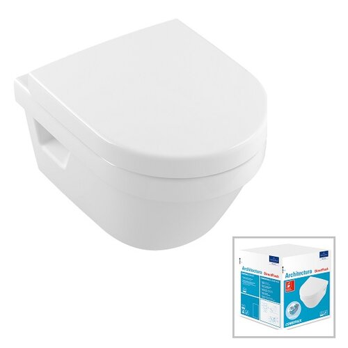 Унитаз подвесной Villeroy & Boch Architectura Directflush 4687HR01 (безободковый) с микролифтом