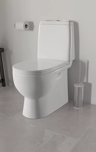 Унитаз напольный Sanita BEST Exclusive (WC.CC/BEST/2-P/WHT.G) с сиденьем термопласт
