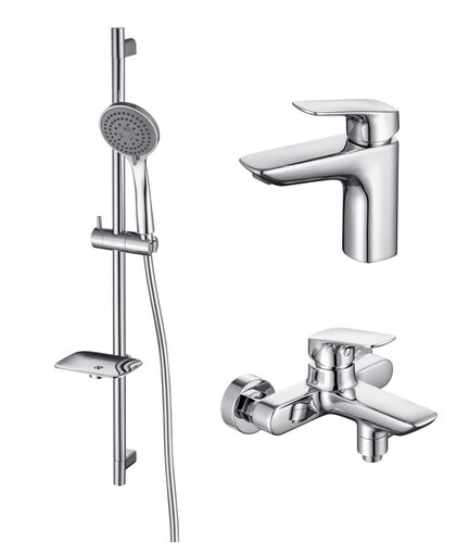 Комплект для ванной 3 в 1 Aquatek Вега AQ1030CR хром