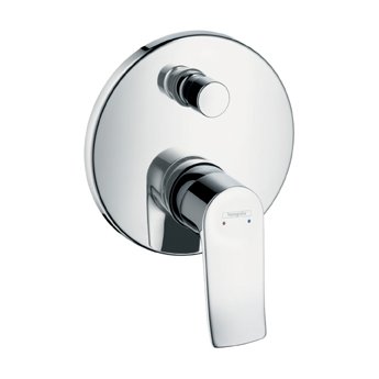 Смеситель для ванны Hansgrohe Metris 31493000S со скрытой частью (31493000+01800180)