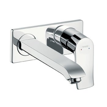 Смеситель для раковины Hansgrohe Metris 31086000S со скрытой частью (31086000+13622180) хром