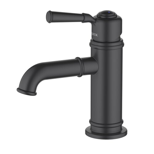 Смеситель для раковины Aquatek Классик AQ1510MB без донного клапана, матовый черный