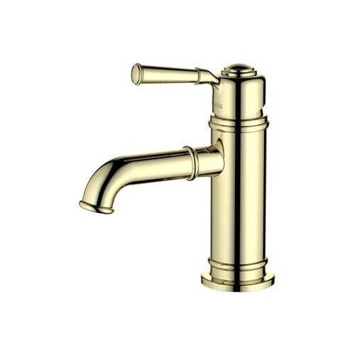 Смеситель для раковины Aquatek Классик AQ1510PG без донного клапана, полир. золото