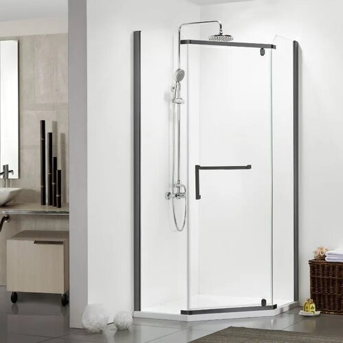 Душевой уголок Azario Edmonton (AZ-NNC3231-1 900 BLACK) (90х90х200 см) без поддона