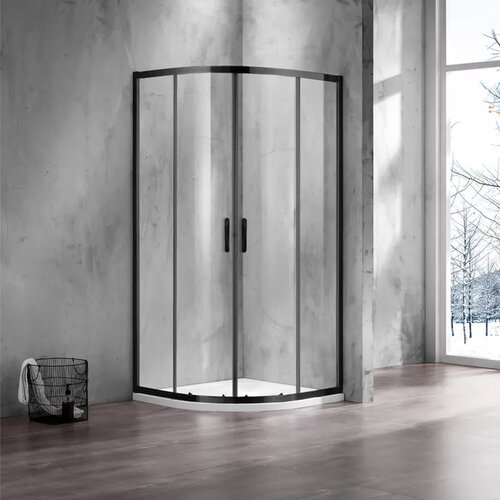Душевой уголок Azario Milton (AZ-ND2142 1000 Black) (100х100х200 см) без поддона