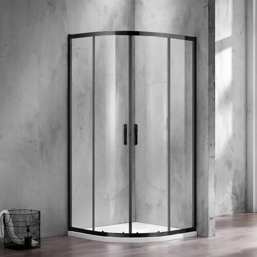 Душевой уголок Azario Milton (AZ-ND2142 900 Black) (90х90х200 см) без поддона