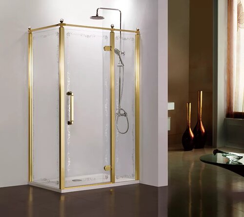 Душевой уголок Azario Ontario (AZ-NBB1231-R 900 GOLD) (120х90х200 см) без поддона