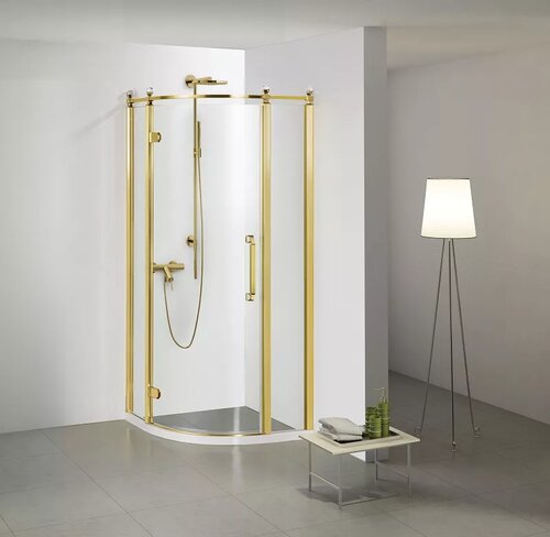 Душевой уголок Azario Ontario (AZ-NBB2231-L 900 GOLD) (90х90х200 см)
