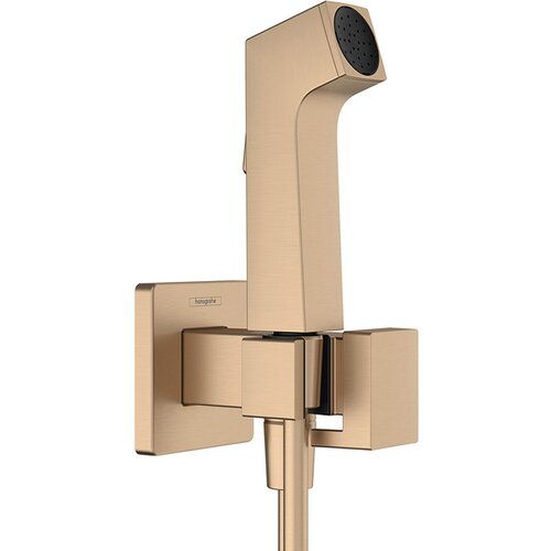 Гигиенический душ со смесителем Hansgrohe Bidette S 1 jet 29233140 (шлифованный бронза)