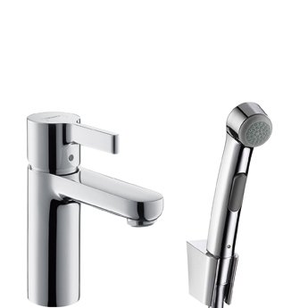 Смеситель для раковины Hansgrohe Metris S 31160000 с гигиеническим душем