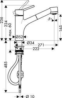 Смеситель для раковины Hansgrohe Тalis S 32841000