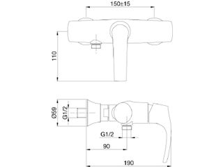 Смеситель Jacob Delafon Symbol E71682-CP