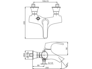 Смеситель Jacob Delafon Symbol E71680-CP