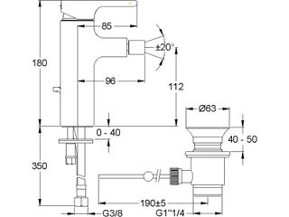Смеситель Jacob Delafon Singulier E10865-CP