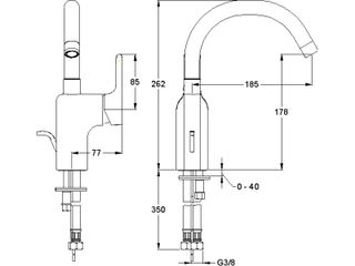 Смеситель Jacob Delafon Singulier E10862-CP