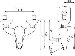 Смеситель Jacob Delafon Kandel E664RU-CP
