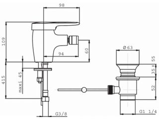 Смеситель Jacob Delafon Kandel E662RU-CP
