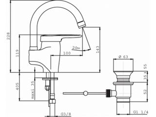Смеситель Jacob Delafon Kandel E661RU-CP