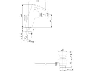 Смеситель Jacob Delafon Panache E73240-CP