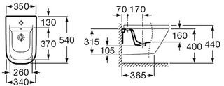 Биде подвесное Roca Gap 357475000